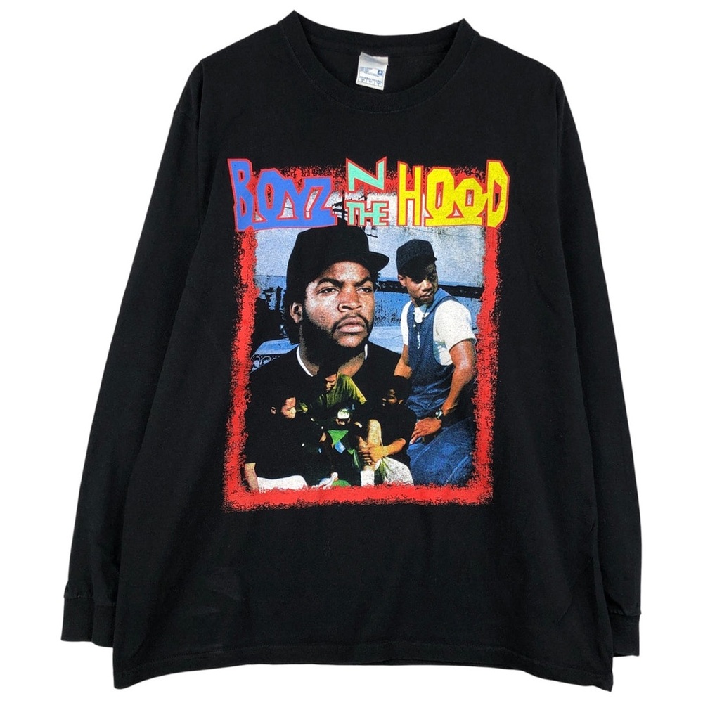 True Vintage Boyz N the Hood Graphic Long Sleeve Tee - Black